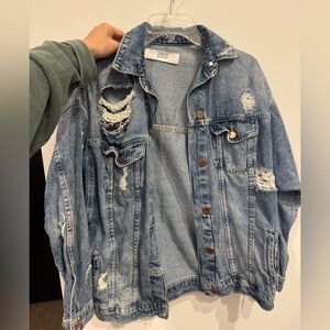 Distressed Denim Jacket